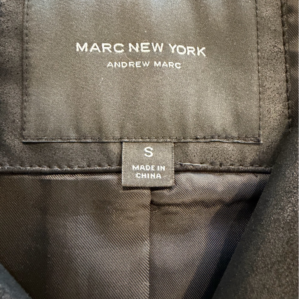 Marc New York Women's Black Leather Jacket Size Small - Picture 3 of 5